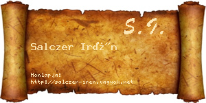 Salczer Irén névjegykártya